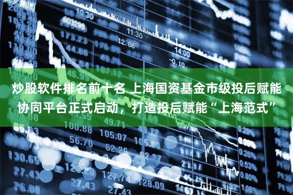 炒股软件排名前十名 上海国资基金市级投后赋能协同平台正式启动，打造投后赋能“上海范式”